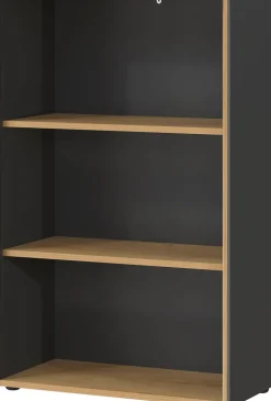 Aktenregal PODIUM 75 x 120 cm Graphit/ Navarra Eiche