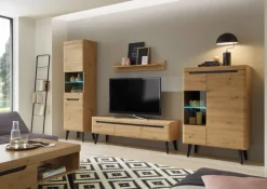 Anbauwand N1 TORGE 4-teilig 343 x 197 cm Eiche Artisan Dekor