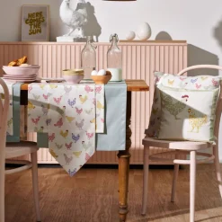 APELT Kissenhülle HAHN & HUHN 40x40cm mehrfarbig