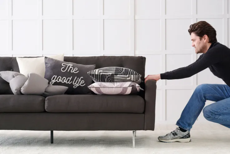 APELT Kissenhülle MILES 46 x 46 cm grau