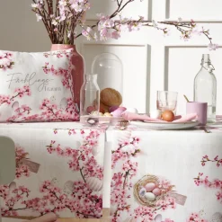 APELT Läufer - KIRSCHBLÜTE & EIER 48x140cm mehrfarbig