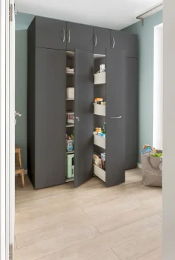 QUARTIER Apothekerschrank MULTIRAUMKONZEPT 30 x 185 cm graphitfarben