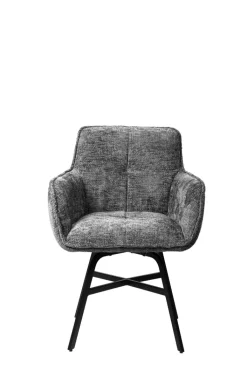 Armlehnenstuhl CARLOS dunkelgrau