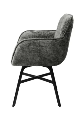Armlehnenstuhl CARLOS dunkelgrau