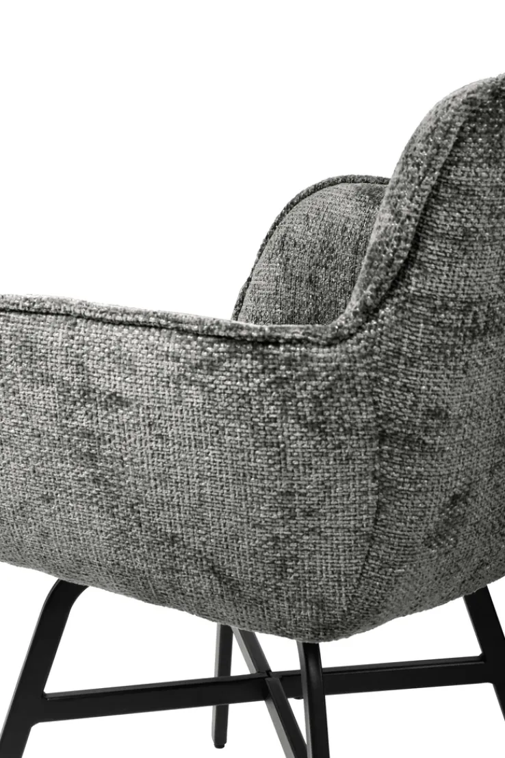 Armlehnenstuhl CARLOS dunkelgrau