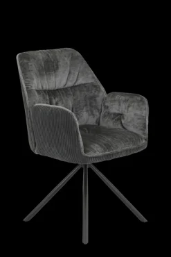 Armlehnstuhl AMIRA 2er Set anthrazit