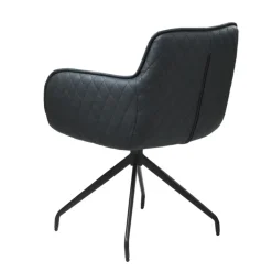 QUARTIER Armlehnstuhl BALTIMORE anthrazit/schwarz