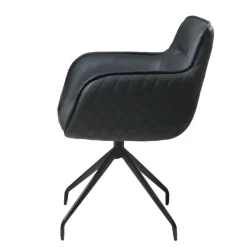 QUARTIER Armlehnstuhl BALTIMORE anthrazit/schwarz