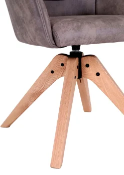 Armlehnstuhl CAJUS braun