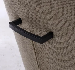 QUARTIER Armlehnstuhl ESTHER beige-braun/schwarz