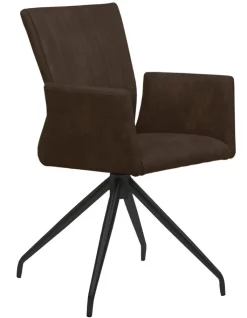 Armlehnstuhl MOKA 2er Set braun