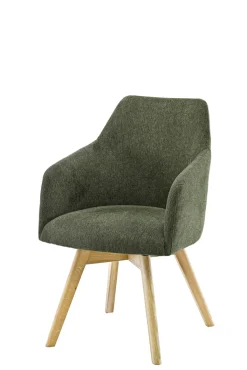 CASAVANTI Armlehnstuhl TOFANA grün/Eiche natur