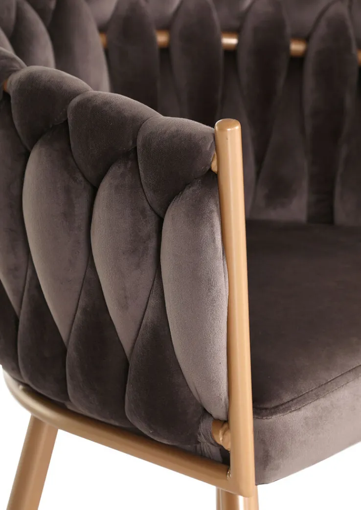 Armlehnstuhl WALEAH G braun