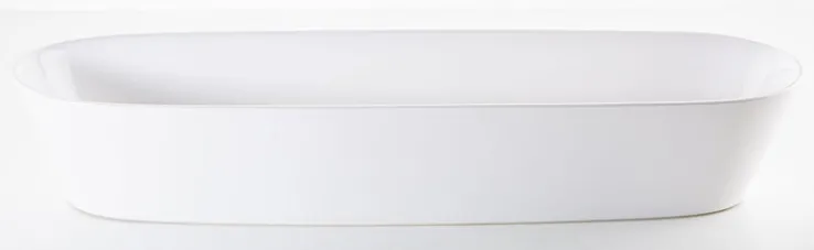 ASA Schale GRANDE 11 x 7.5 x 40 cm Keramik weiß