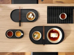 ASA Tablett WOOD 35,5x16,5 cm schwarz