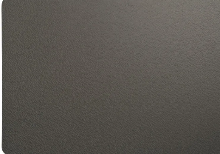 ASA Tischset Lederoptik graphitgrau