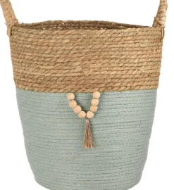 Aufbewahrungskorb IBIZA 35 /38 cm braun grün