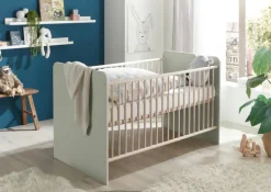 Babybett PRIZZI pastellgrün/ braun