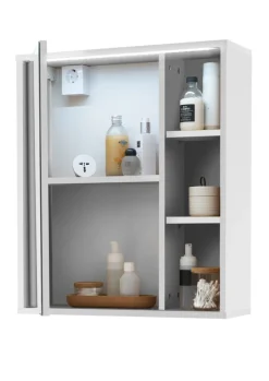 QUARTIER Bad Spiegelschrank SOLID weiß