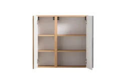 Bad-Hängeschrank GENT hellgrau/braun 65cm