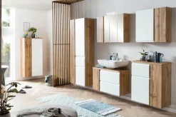 Bad-Hängeschrank GENT weiß/braun 64cm