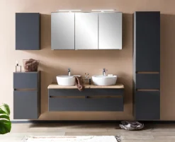 Bad-Hochschrank BRÜGGE grau