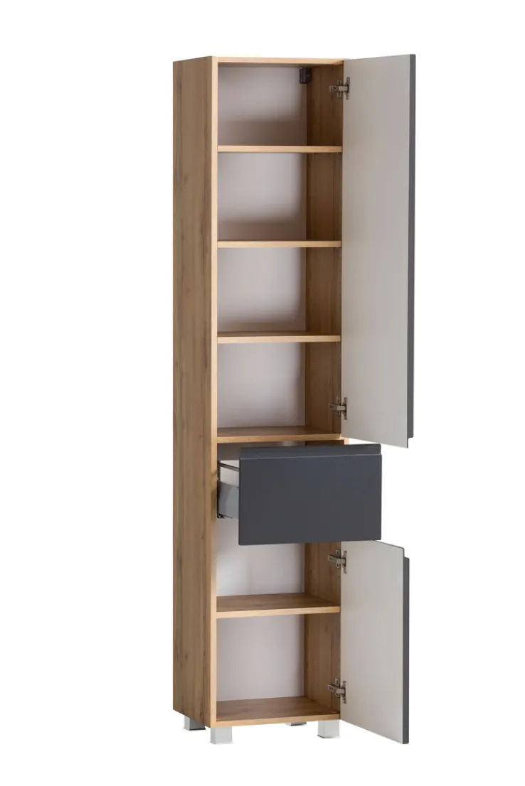 Bad-Hochschrank GENT grau