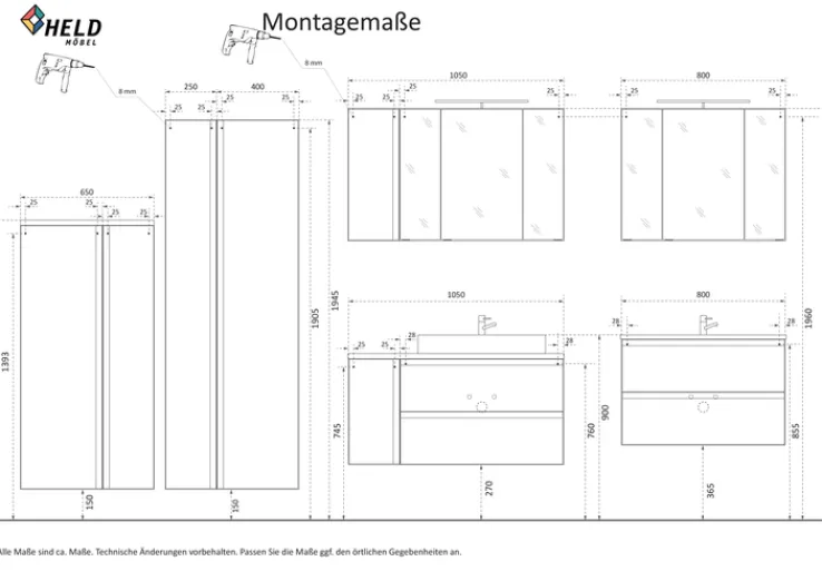 Bad-Hochschrank GENT grau