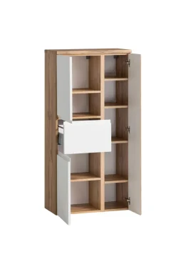 Bad-Midischrank GENT weiß/braun 65cm