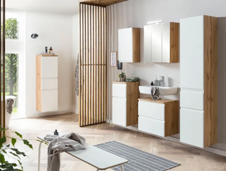 Bad-Midischrank GENT weiß/braun 40cm