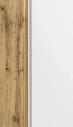 Bad-Midischrank GENT weiß/braun 65cm 2-türig