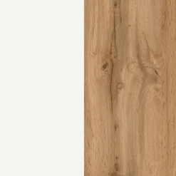 Bad-Midischrank GENT weiß/braun 65cm 2-türig