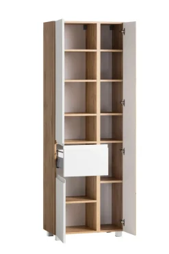 Bad-Seitenschrank GENT weiß/braun 65cm