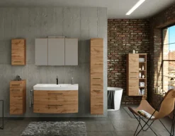 Bad-Seitenschrank LIMBURG braun 30cm