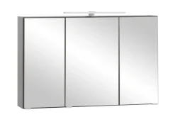 Bad-Spiegelschrank BRÜGGE grau 100cm