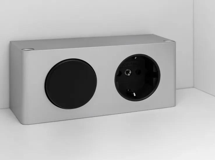 Bad-Spiegelschrank BRÜGGE grau 100cm