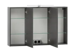 Bad-Spiegelschrank BRÜGGE grau 100cm