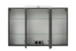 Bad-Spiegelschrank BRÜGGE grau 100cm