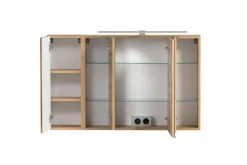 Bad-Spiegelschrank GENT braun MDF-Tür links