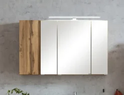 Bad-Spiegelschrank GENT braun MDF-Tür links