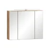 Bad-Spiegelschrank GENT weiß/braun 80cm