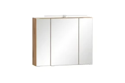 Bad-Spiegelschrank GENT weiß/braun 80cm