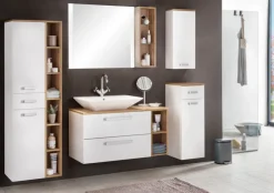 Bad-Unterschrank ALINA braun/weiß