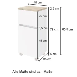Bad-Unterschrank BREGENZ braun