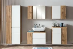 Bad-Unterschrank GENT weiß/braun 65cm