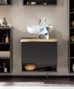 Bad-Waschbeckenunterschrank ANTWERPEN grau 61cm