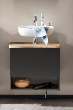 Bad-Waschbeckenunterschrank ANTWERPEN grau 61cm