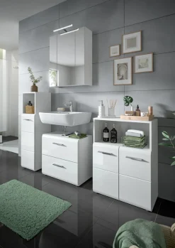 QUARTIER Bad-Waschbeckenunterschrank LOGAN weiß