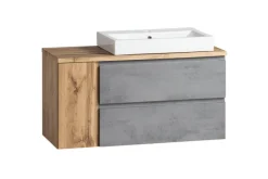 Bad-Waschtisch GENT hellgrau/braun 105cm