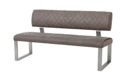 Bank MOKA II-KG CREAM edelstahl /hellbraun